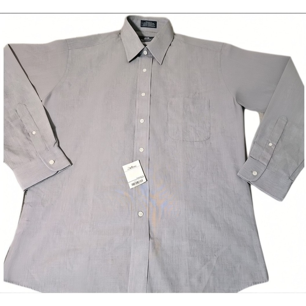 NEW Stanford Wrinkle Free Broadcloth Point Collar Dress Shirt Size 15 34/35 NEW
